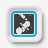 宇宙の惑星 ペーパープレート (正面)
