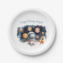 宇宙の惑星 男の子の誕生日 ペーパープレート