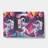 宇宙の愛のバッジ バッジ (裏面)