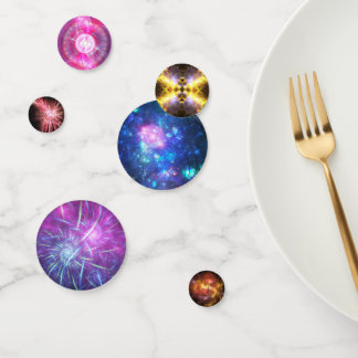 宇宙の抽象的な紙吹雪 コンフェッティ