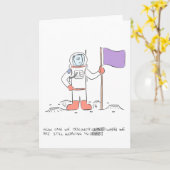 宇宙の挨拶状の発見 カード (黄色い花)