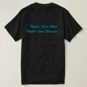 宇宙の支配者シヴァ瞑想宇宙飛行士ファンタジーTシャツ Tシャツ (デザイン裏面)