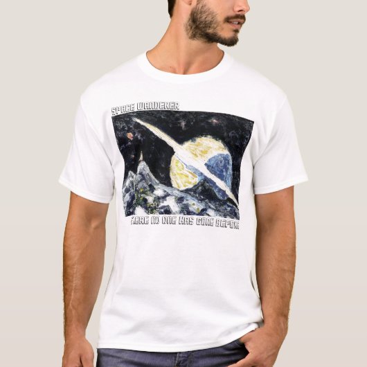 宇宙の放浪者の芸術のTシャツ Tシャツ (正面)
