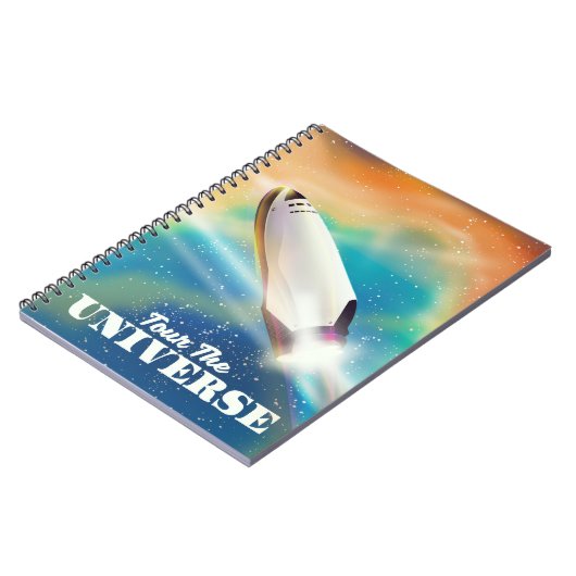 宇宙の旅アート ノートブック (左側)