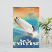 宇宙の旅アート 便箋 (スタンド正面)