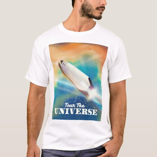 宇宙の旅アート Tシャツ (正面)