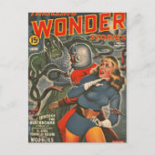 宇宙の旅人、触手モンスターに襲われる ポストカード (正面)