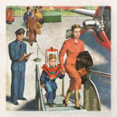 宇宙の旅行者 ガラスコースター (正面)