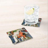 宇宙の旅行者 スクエアペーパーコースター (インサイチュ)