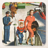 宇宙の旅行者 スクエアペーパーコースター (正面)