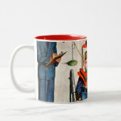 宇宙の旅行者 ツートーンマグカップ (左)