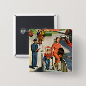 宇宙の旅行者 缶バッジ (正面&裏面)