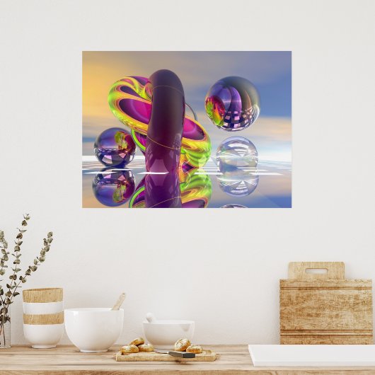 宇宙の日の出 ポスター (キッチン)