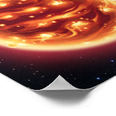 宇宙の星で最大の天体科学インフォグラフィック ポスター (角)