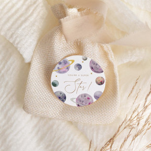 宇宙の星のすごい好意または封筒 ラウンドシール