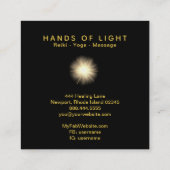 *～*宇宙の星のエネルギーによる宇宙治癒 スクエア名刺 (裏面)