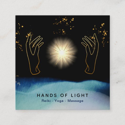 *～*宇宙の星のエネルギーによる宇宙治癒 スクエア名刺 (正面)