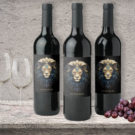 宇宙の星のサインGlam星占いシンボルカスタムレオ ワインラベル