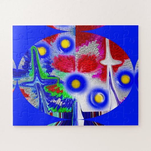 宇宙の星の芸術の統合 ジグソーパズル (横)