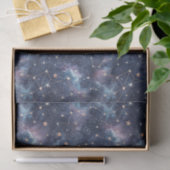 宇宙の星座と銀河の夜のパターン 薄葉紙 (ギフト)