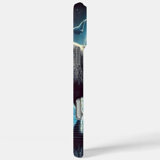 宇宙の星景の下に野生のバッファローが集まる Case-Mate iPhoneケース (裏面 / 右)