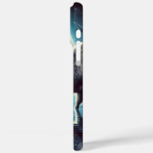 宇宙の星景の下に野生のバッファローが集まる Case-Mate iPhoneケース (裏面 / 左)