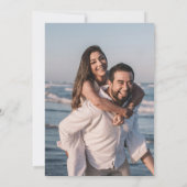 宇宙の星空の写真 招待状 (裏面)