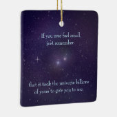 宇宙の星素晴らしのように愛すパーソナライズされたる セラミックオーナメント (右)