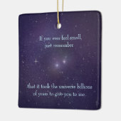 宇宙の星素晴らしのように愛すパーソナライズされたる セラミックオーナメント (左)