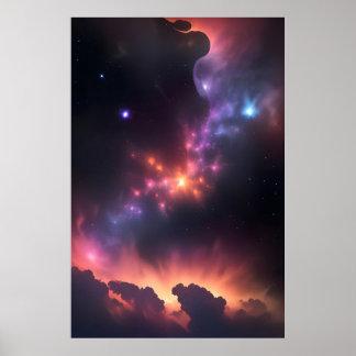 宇宙の星雲と銀河 ポスター