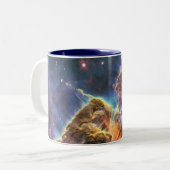 宇宙の星雲のマグ ツートーンマグカップ (正面左)