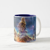 宇宙の星雲のマグ ツートーンマグカップ (正面右)
