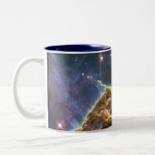宇宙の星雲のマグ ツートーンマグカップ (左)