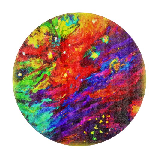 宇宙の星雲絵画。買今 カッティングボード (正面)