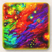 宇宙の星雲絵画。買今 コースター (正面)