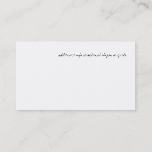 宇宙の星 名刺 (裏面)