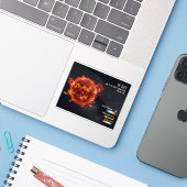 宇宙の星 宇宙最大の星 科学情報  astronomy シール (ノートパソコンとiPhone)