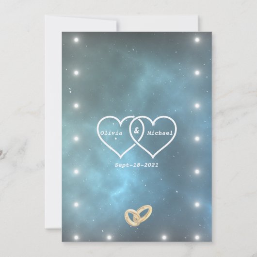 宇宙の星 招待状 (裏面)