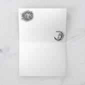 宇宙の星、月、太陽 カード (内部)