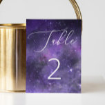 宇宙の星。紫宇宙の夜の結婚脚本 テーブルナンバー<br><div class="desc">紫の宇宙の結婚夜のサンキューカードとスクリプエレガントト。誕生日、記念日、その他のパーティーに適している。追加連絡品が要もしります。</div>