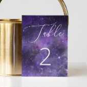 宇宙の星。紫宇宙の夜の結婚脚本 テーブルナンバー