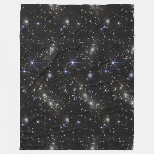 宇宙の星 銀河 太陽系 フリースブランケット (正面)
