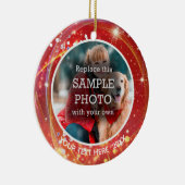 宇宙の星、2枚の写真、両面 セラミックオーナメント (右)