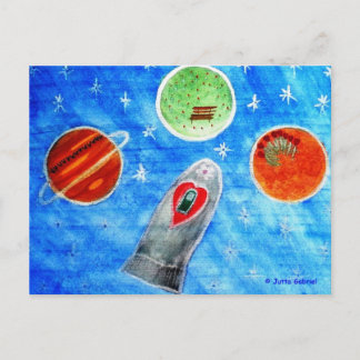 ...宇宙の春...Jutta Gabrielによるアート... ポストカード