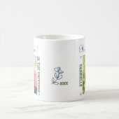 宇宙の最も最高のな祖父- 2つの正方形の写真 コーヒーマグカップ (中央)