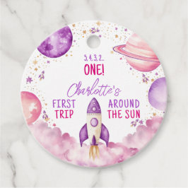 宇宙の最初の旅のまわりに太陽誕生日 フェイバータグ