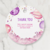 宇宙の最初の旅のまわりに太陽誕生日 フェイバータグ (裏面)