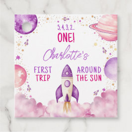 宇宙の最初の旅のまわりに太陽誕生日 フェイバータグ