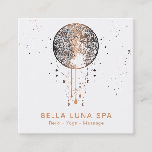 *~*宇宙の月のシャーマン月の宇宙 スクエア名刺 (正面)