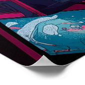 宇宙の未来的レトロアーケード ポスター (角)